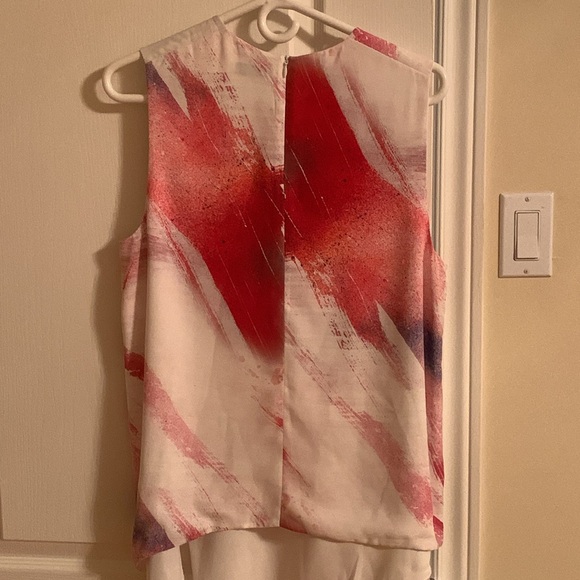 BABATON Paint Print Sleeveless Top - L - P2P 20” - Picture 4 of 4